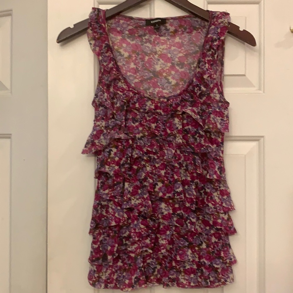 😍 2/$29 Express stretchy meshy tank top